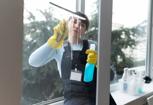 Nettoyage de vitres intérieures et extérieures à la Neuville-du-Bosc